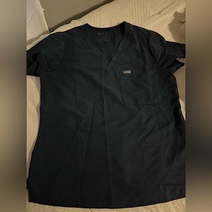 FIGS. Catarina scrub top. Dark harbor. Size medium.